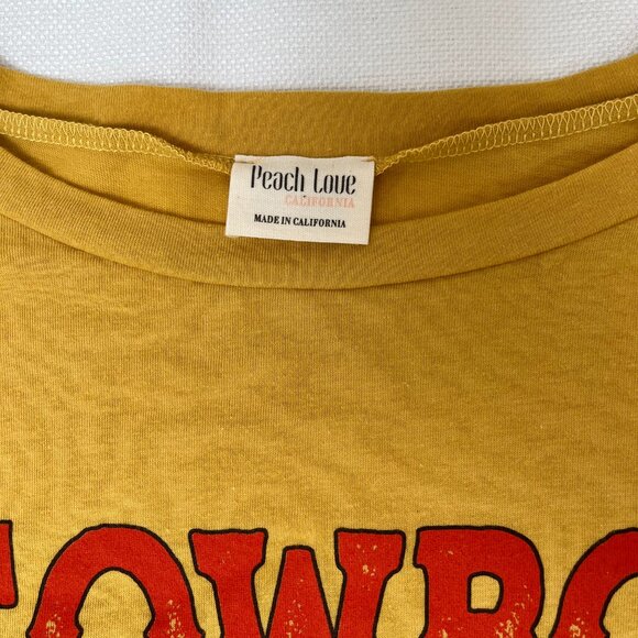 Peach Love California Yellow "Cowboy Take Me Away" Dixie Chick oversized T-shirt - Picture 6 of 10